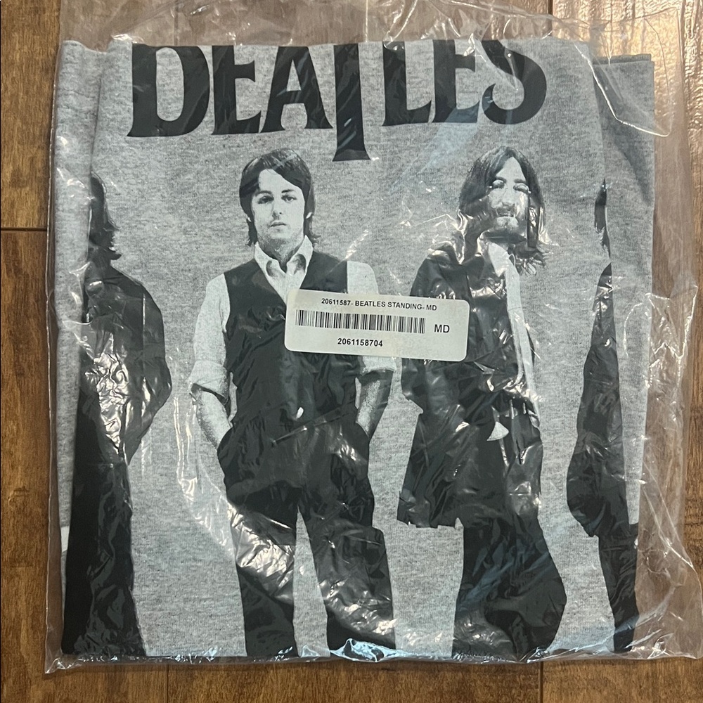 Gray Beatles Graphic T-Shirt